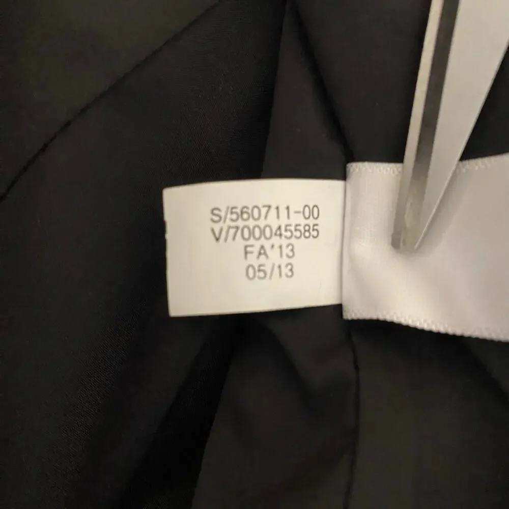 Banana Republic Black Sheath Midi Dress V-Neck Sleeveless - Picture 9 of 14